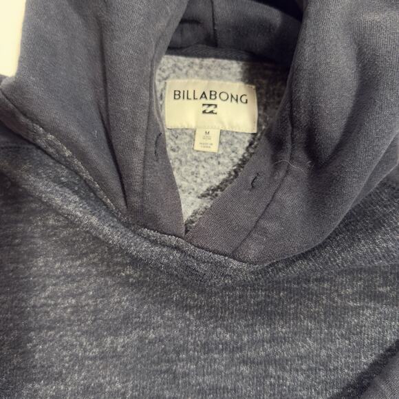 BillaBong Mens Balance Pullover Hoodie Sz Medium Black/Gray Tonal Color block - Picture 4 of 6